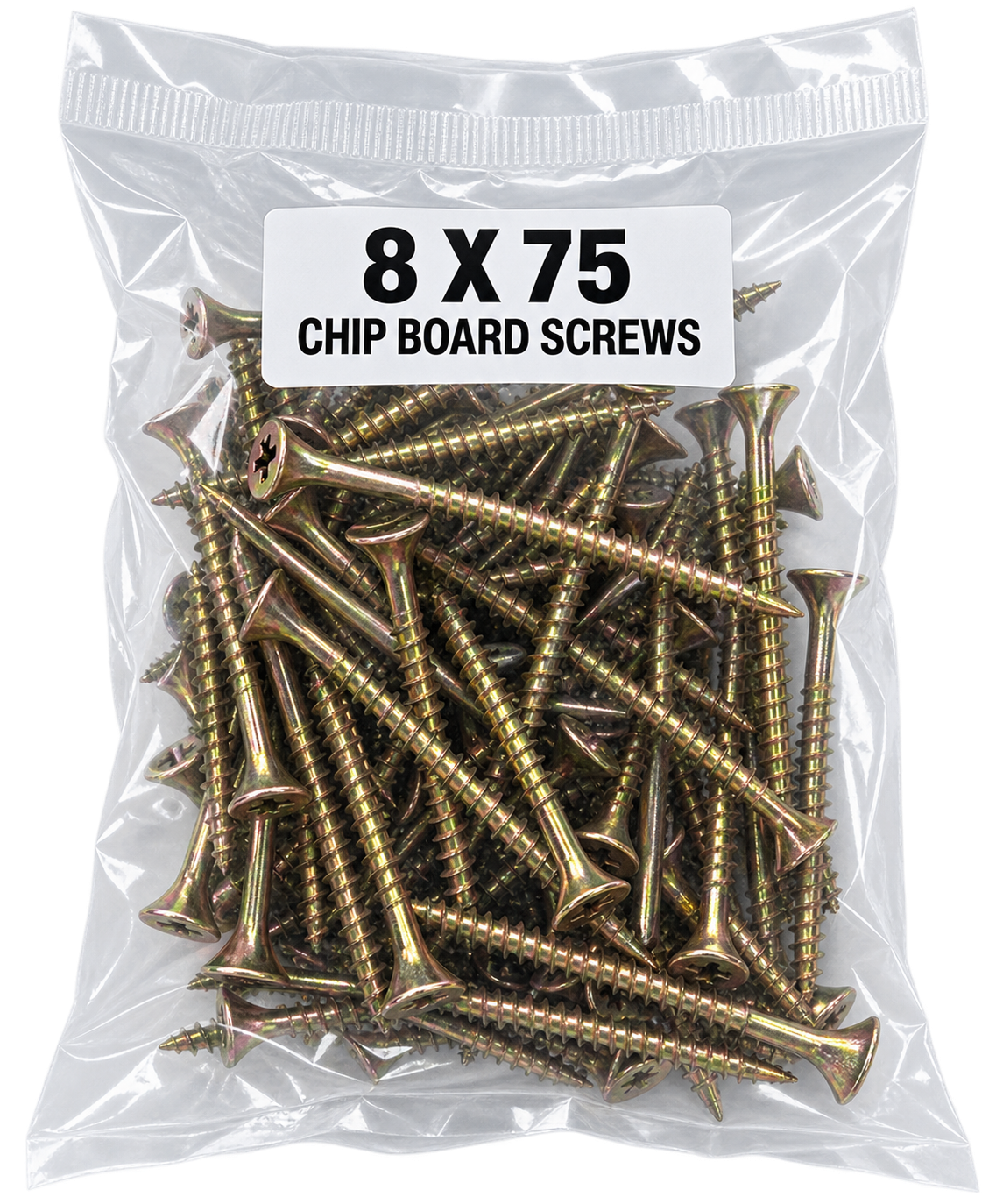 8 X 75 CHIP BOARD SCREWS